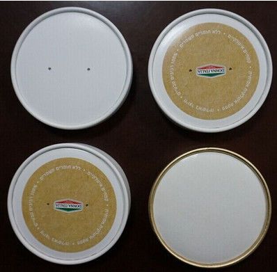 Çin Kubbe veya Kağıt Bardaklar daire Özel Kahve Kupası Kapaklar, PET / PS / Kağıt Malzemesi Tedarikçi