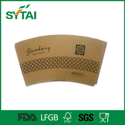 Çin FDA SGS Özelleştirilmiş Kağıt Kupası Fan / Levha Logo Baskılı, Turuncu Renkli Tedarikçi